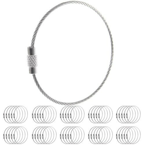 Pstyle. ワイヤー アクセサリー パーツ 全長15cm 50本セット PST-045 (シルバー)