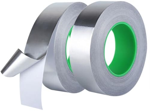 オーディオファン 導電性 アルミテープ 高耐久 耐熱 防水 20mm幅×0.1mm厚×20m シルバー 2点セット