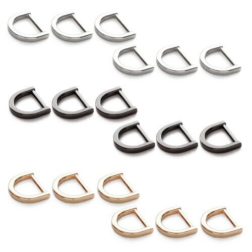 Pstyle. Dカン キーホルダー パーツ 金具 リング 18個セット PST-103 (内径13mm)