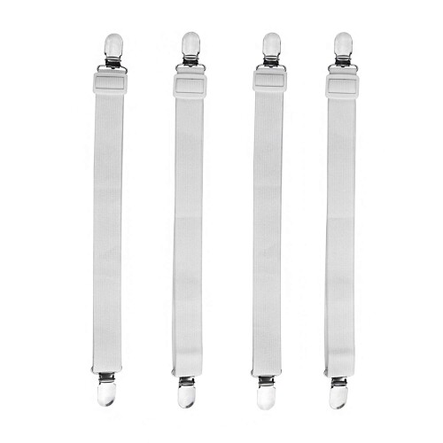 KIMLONTON ベッドシーツクリップ 敷きパッド・ ベッド固定ズレ防止クリップ 布団シーツ用滑り止めゴム..