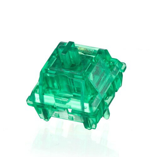 KiiBoom リニア 48gf Emerald メカニカルキーボードスイッチ PCステム付き 5ピンキーボードスイッチ 半透明PCハウジング DIYゲーミングキーボード用 35ピース Emerald 