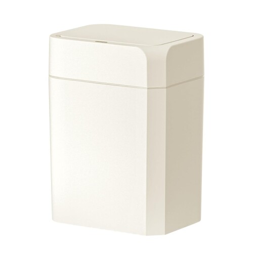 ELPHECO モーションセンサー式ゴミ箱 ふた付き 自動 小型 スリム 防水 スマート ゴミ箱 バスルーム、オ..