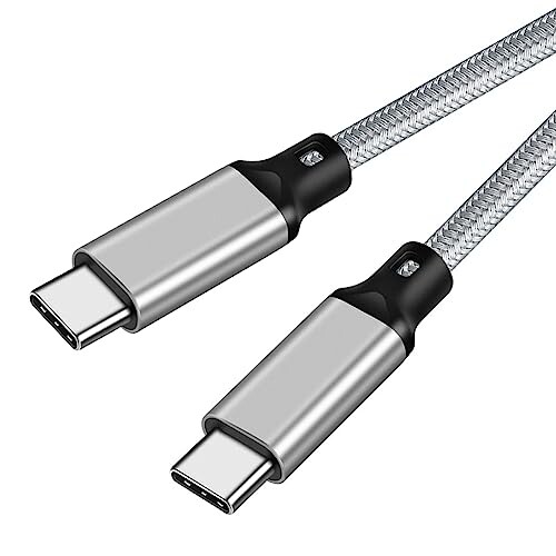 USB-C & USB-C P[u 1.5m LpoieJunPD3.0/QC3.0[d 4K/60Hz fo͒ϋviC҂ ^CvC USB Type C P[u MacBook Pro/iPad Pro/Google Pixel/Galaxy^CvCΉ ݑΖ/ox (O[)