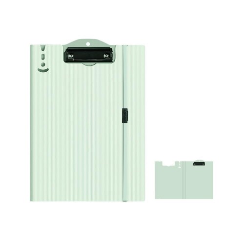 Costowns 二つ折り ダブルクリップファイル 横型 縦型クリップ バインダー クリップボード A4 100枚A4資料用紙が収納可 360°折り畳み可能 1...