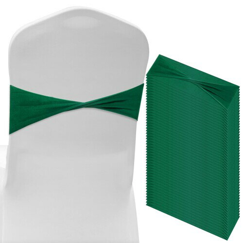 M METERXITY 100パック スパンデックスチェアサッシ チェアバンドスライダーサッシ 伸ばしチェアカバー..