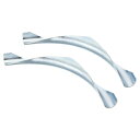 PATIKIL 32 mm PEX チューブベンドサポート 2個 PEXチューブ 金属 90度エルボベンドサポート 銅 PEXパイプチューブ用 シルバートーン