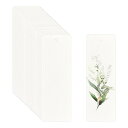 水彩紙 カードサイズ 水彩画用紙 ポストカード 中目 300gsm 50枚入り 水彩紙 長方形 5 x 15 cm ブックマーク 紙 無地 サンキューカード、招...