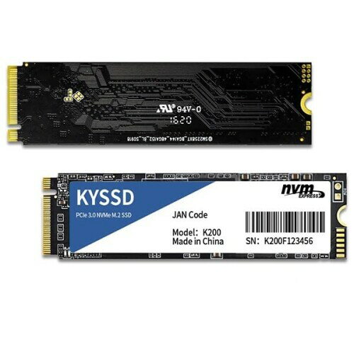 KYSSD K200 内蔵SSD 256GB NVMe M.2 2280 PCIe Gen 3.0×4 3D NAND 日本国内5年保証