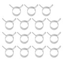 PATIKIL 11-12.6mm ODホース用のスプリングバンドホース パイプクランプ 燃料ラインシリコンエアホースチューブウォーターパイプ用の15個シリコン...