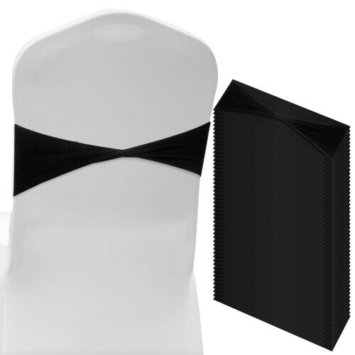 M METERXITY 100パック スパンデックスチェアサッシ チェアバンドスライダーサッシ 伸ばしチェアカバー..