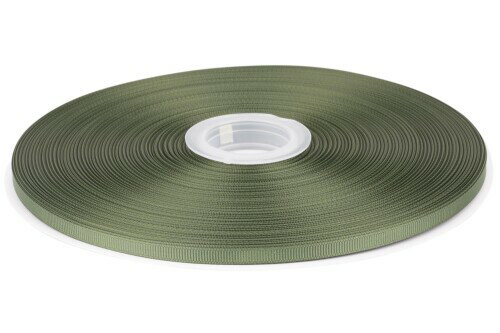 幅 6mmソリッドモスグログランリボン、ギフトラッピング、裁縫、ヘアアクセサリー、結婚式の装飾に最適 - 91メートル/巻