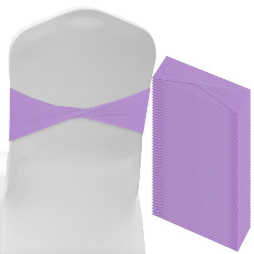 M METERXITY 50パック スパンデックスチェアサッシ チェアバンドスライダーサッシ 伸ばしチェアカバー..