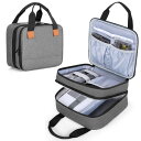 Luxja フォトプリンター収納ケース 二層式 パーツをまとめて収納 キヤノン プリンター SELPHY CP1500 / CP1300 / CP1200対応 ...