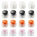 コードストッパー 4色 16個入り 紐止め 2つ穴 5mm 帽子 衣類 リュックサック 靴紐 留め具 補修用 DIY用