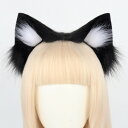 Izemisonico 手作り猫耳 毛耳 獣耳 立体感 カチューシャ cosplay 仮装小道具 変装 ストリートブーム 小悪魔 もふもふ 動物コス 演じ物 出し物 文化祭 学園祭 お遊戯 舞踏 イベント パーティー