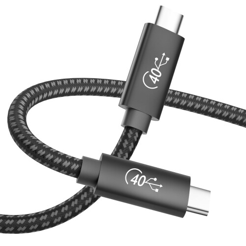 USB4 P[u thunderbolt 4 Ή Type C P[u 0.5m LpoieJunThunderbolt 3USB-CƉʌ݊ T_[{g4 P[u Xperia /Galaxy/Sharp/LG/ MacBook/MacBook Pro/iPad Pro/Nintendo Switch/Google PixelȂǃ^Cvc@