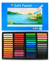 (48色) HASHI ハシ 専門家用 無毒性 ソフト パステル セット - チョーク パステル カラー soft long pastels For professionals