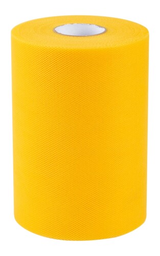 Joycrosso チュール 無地 チュールロール 織物 メッシュ ネット ガーゼロール ネット生地 幅15cm×91M巻 手芸用 裁縫 結婚式 パーティー 飾り #660-ゴールド