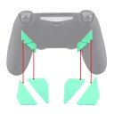 eXtremeRate人間工学に基づいた交換バックボタン、ps4コントローラーDawnリマップキットに対応用K1 K2 K3 K4パドル(eXtremeRateリマップキットのみ対応)