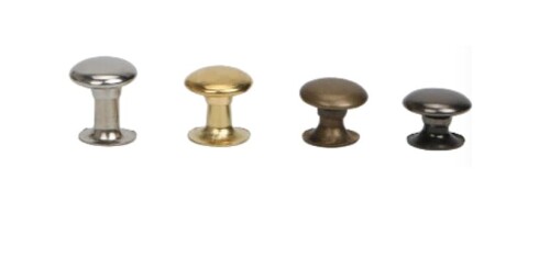 片面カシメ カシメ 金具 5mm 6mm 7mm 8mm 9mm 手芸 ハンドメイド クラフト金具 留め具 打ち具 革 両面 アンティーク アクセサリー kk1 (シルバー 9-7 100個)