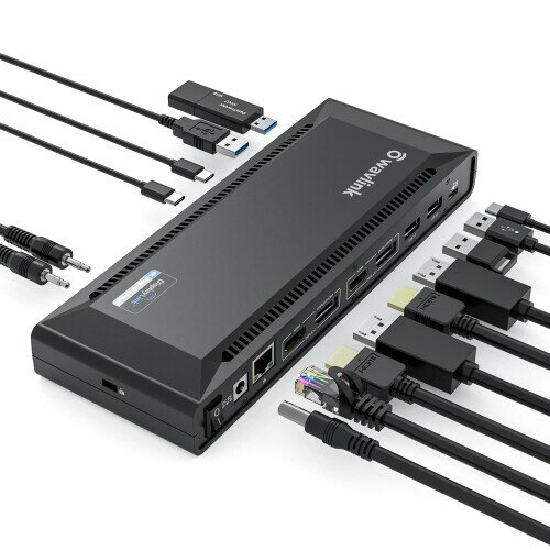 WAVLINK USB-C Ultra 5Kjo[T hbLO Xe[V macbook propfA 4KhbLOXe[V 100W PDt