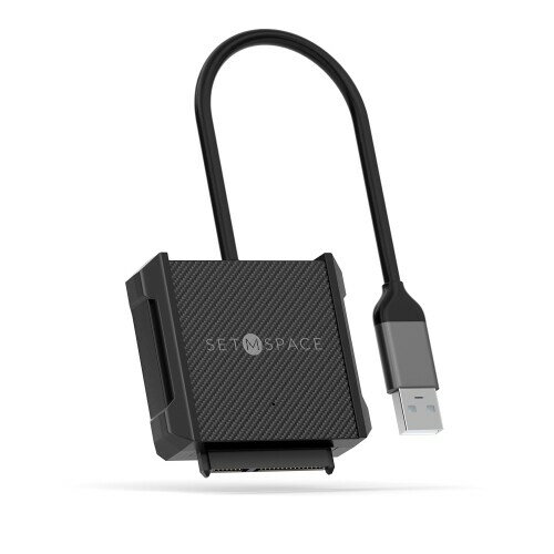SETMSPACE SATA USB3.0Ѵ֥ 2.5ϡɥǥɥ饤 HDD SSD SATA USB Ѵ֥5Gbps ® PCPCߥPCMacbookΡPC¾¿ΥǥХ˻2.5  ꥳݸ