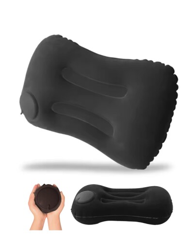 ポータブルクッション 旅行 便利グッズ 飛行機 快適グッズ エアー 座布団 腰 お尻が痛くならない レジ..