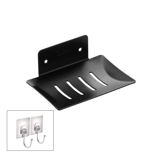 MEISHIBANG ソープ ホルダー ディッシュ ウォール マウント ステンレス スチール 石鹸 皿 ラック セル..