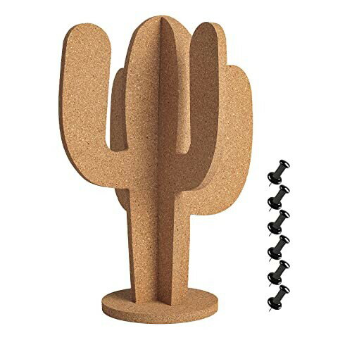 Feb Dawn かわいい鉢植えサボテン デスクトップコルクボード - 多機能掲示板 ホーム オフィス 学校用