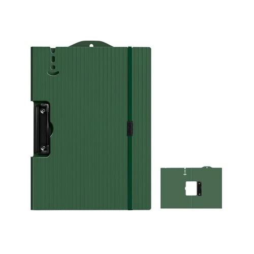 Costowns 二つ折り ダブルクリップファイル 横型 縦型クリップ バインダー クリップボード A4 100枚A4資料用紙が収納可 360°折り畳み可能 1...