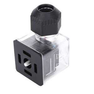 KIMISS 24V ソレノイドバルブ用ライト付き透明防水防塵プラグ 5 個パック - ケーブル不要 (12V)