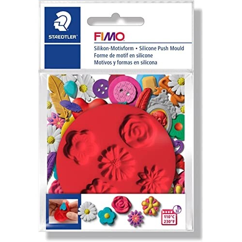 Staedtler 2216210cm Flowers Fimo Push Mould Modelling