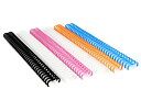 RAYSOONER CB1234-MC プラスチック製本リング ルーズリーフリング A4 34穴 マルチカラー 直径12mm 1/3インチピッチ 製本容量85枚...