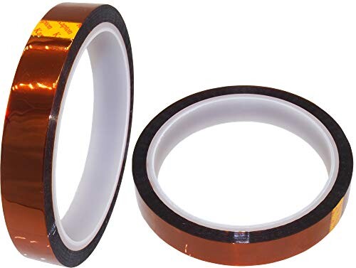 オーディオファン 絶縁テープ 幅15mm 厚0.06mm 長さ33m ポリイミド 耐熱 絶縁 2巻