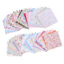 KESYOO はぎれ セット ハギレ パッチワーク 生地 花柄 15×15cm 純綿 はぎれセット 50枚セット 綿 布 カットクロス 北欧風 DIY 手作り ...