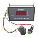 Ren He デジタルディスプレイ PWM モータースピードコントローラー DC 6-60V 12V 24V 36V 48V 30A 速度コントローラー 無段階速度調整 スタートストップスイッチ 速度制御 電気 レギュレータ スイ