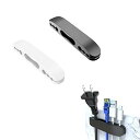ZHEJIA 2本入れ ケーブルクリップ ケーブルホルダー 充電ケーブル 固定 USB 机ケーブル整理 落下防止 配線管理 垂直 両面テープ 粘着 配線 収納 ホーム、オフィス、自動車などに適用 (ブラ(3)