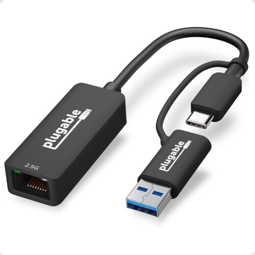 Plugable USB C[TlbgA_v^[ 2.5Gbps lbg[N Type-C USB3.0 Ή L LANAWindowsAmacOSALinux ݊