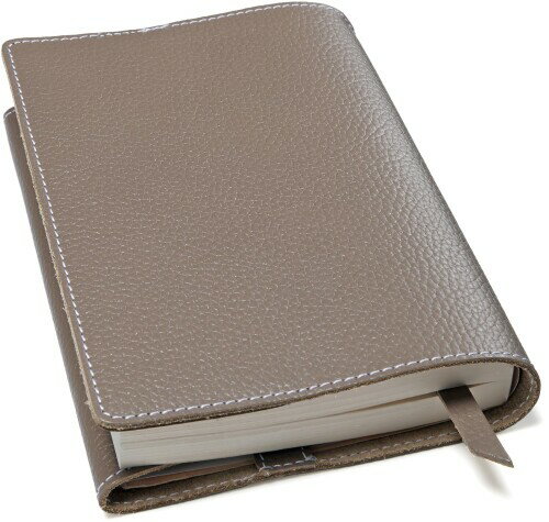 ブックカバー 文庫本サイズ 本革 A6 シュリンクレザー 文庫本カバー (グレージュ)