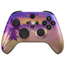 eXtremeRateのXbox Series X/S対応用カスタムフロントハウジングシェル、パタンデザインXbox Coreに対応用ソフトタッチカバーフェースプレート、コントローラーは含まれていません「マイアミ