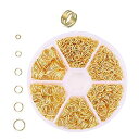 丸カン ゴールド 直径4mm 5mm 6mm 7mm 8mm 10mm 約850個セット マルカン ジャンプリング 金具 基礎パーツ ジュエリー DIY用 手芸...
