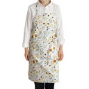 (anyasun) エプロン H型 首掛け シンプル 女性用 3点セット 大容量ポケット 仕事用 料理教室 家庭用 カフェエプロン (C03:秋の松ぼっくり・イエロー)