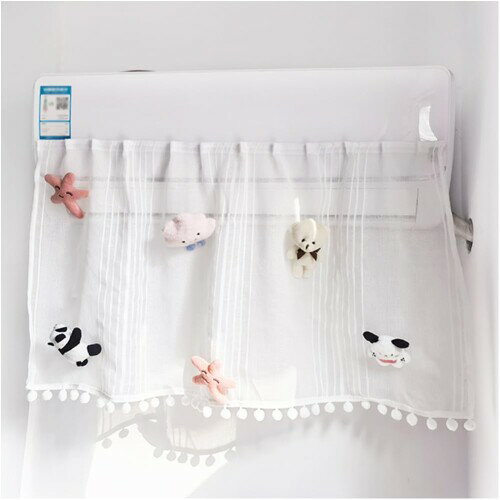 Umora ぬいぐるみ飾り エアコン用 マジックテープ付 レースのカーテン エアコン風よけ 直撃風防止 空気..