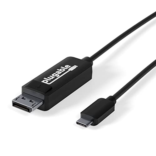 Plugable USB-C - DisplayPort ϊP[u 1.8mi4K@60Hz ΉjDisplayPort փ[h Thunderbolt 3 Thunderbolt 4 ݊