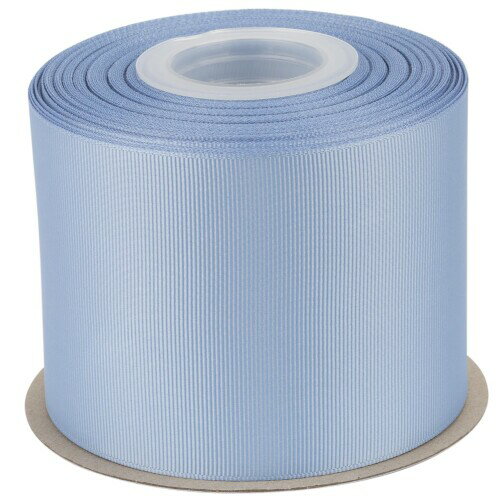 幅 75mmソリッドフレンチブルーグログランリボン、ギフトラッピング、裁縫、ヘアアクセサリー、結婚式の装飾に最適 - 22メートル/巻