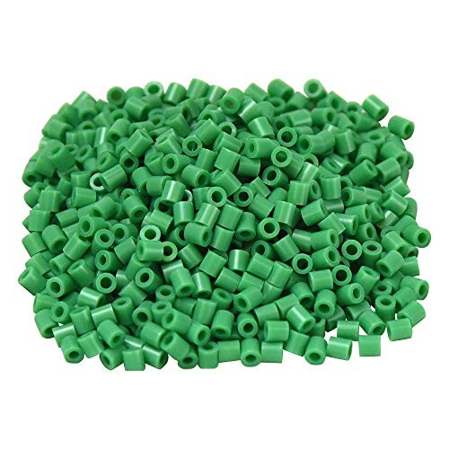 AINetJP アイロンビーズ 単色 ハンドメイド 立体作品 手作り おもちゃ 大容量 (5mm 約8000個, ブライト..