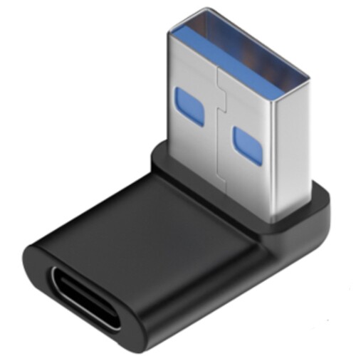 楽天アルメリアセカンドストア全8種 fine-R USB3.1 USB C メス USB A オス 変換アダプタ 方向変換 L字 L型 90° CtoA 高速転送10Gbps 急速充電 電流3.25A 4スタイル2方向 スリムデザイン （PL保険加入品） （CAL型 ブルー）