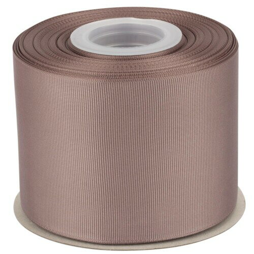 幅 75mmソリッドチョコレートチップグログランリボン、ギフトラッピング、裁縫、ヘアアクセサリー、結婚式の装飾に最適 - 22メートル/巻