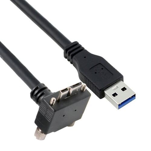 CY Cable Micro USB3.0 fAlW bN USB3.0f[^ 5Gbps dP[u 90x^Cv VRYƗpJRs[^[p (3.0m)