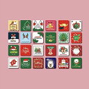 Moigeku クリスマス カードミニ サイズ グリーティングカード メッセージカード 可愛い 24枚セット パーティー 小物 感謝状 封筒付きクリスマスツリー...